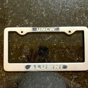 UNCW alumni license plate cover
